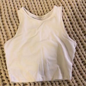 White Cropped Tank - Size M